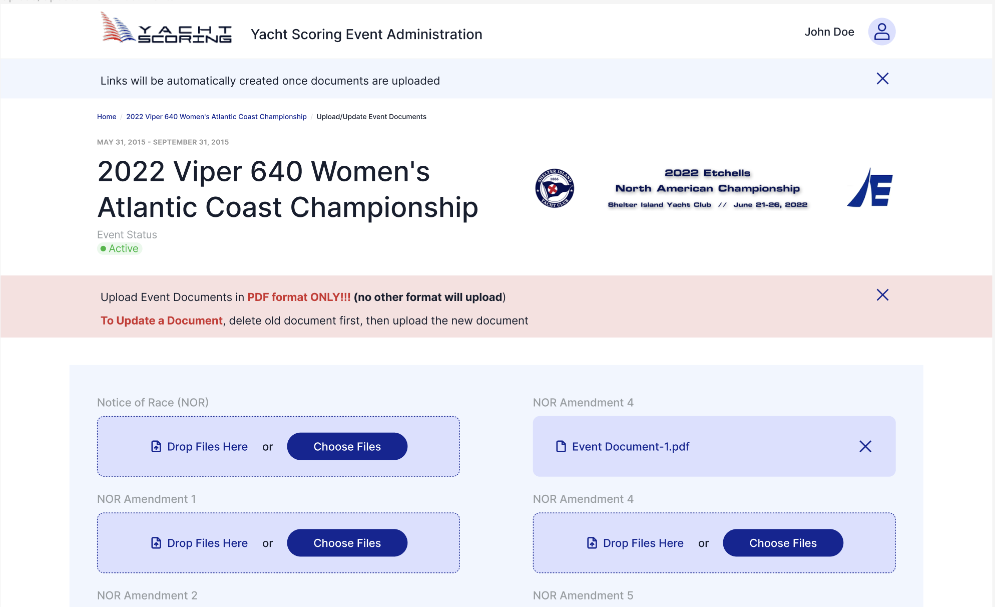Yacht Scoring - A complete web based regatta management, administration ...